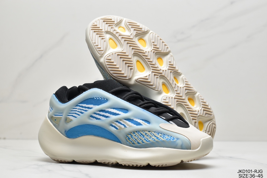 Adidas Yeezy 700 V3 Coconut Retro Daddy Shoes Series / Black and Yellow G54850