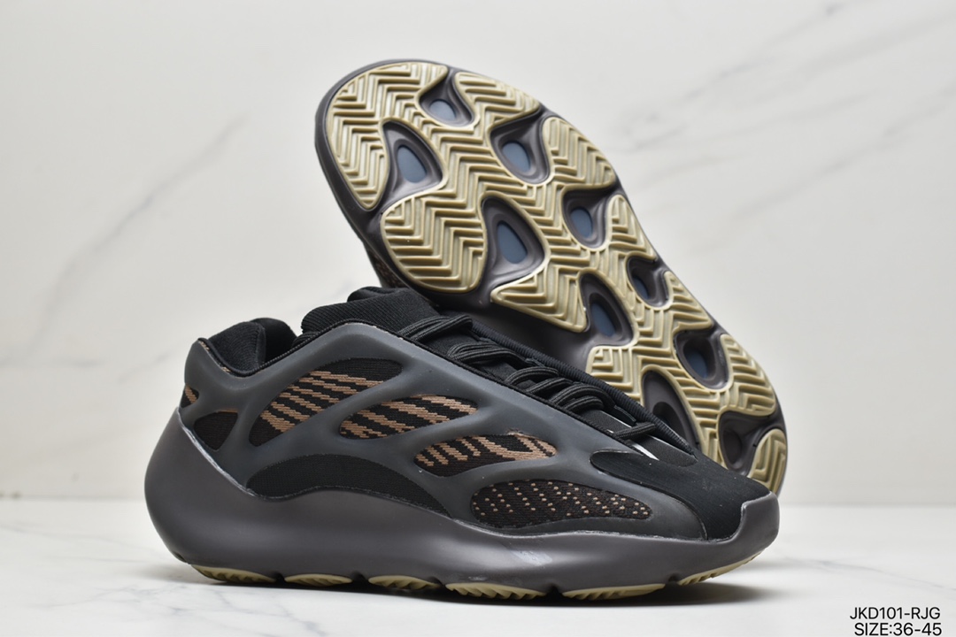 Adidas Yeezy 700 V3 Coconut Retro Daddy Shoes Series / Black and Yellow G54850