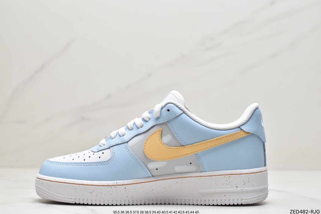 260 Nike Air Force 1 Low 07 个性定制原楦头原纸板 CW2288-111