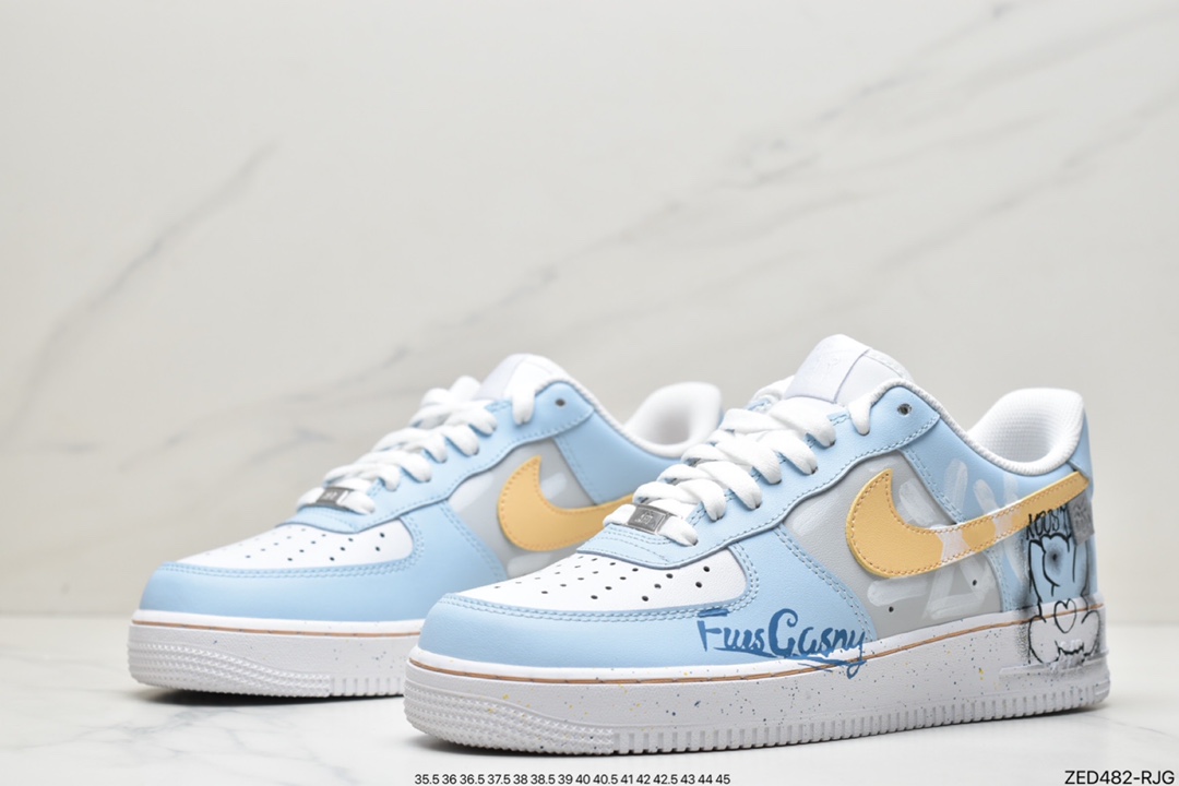260 Nike Air Force 1 Low 07 个性定制原楦头原纸板 CW2288-111