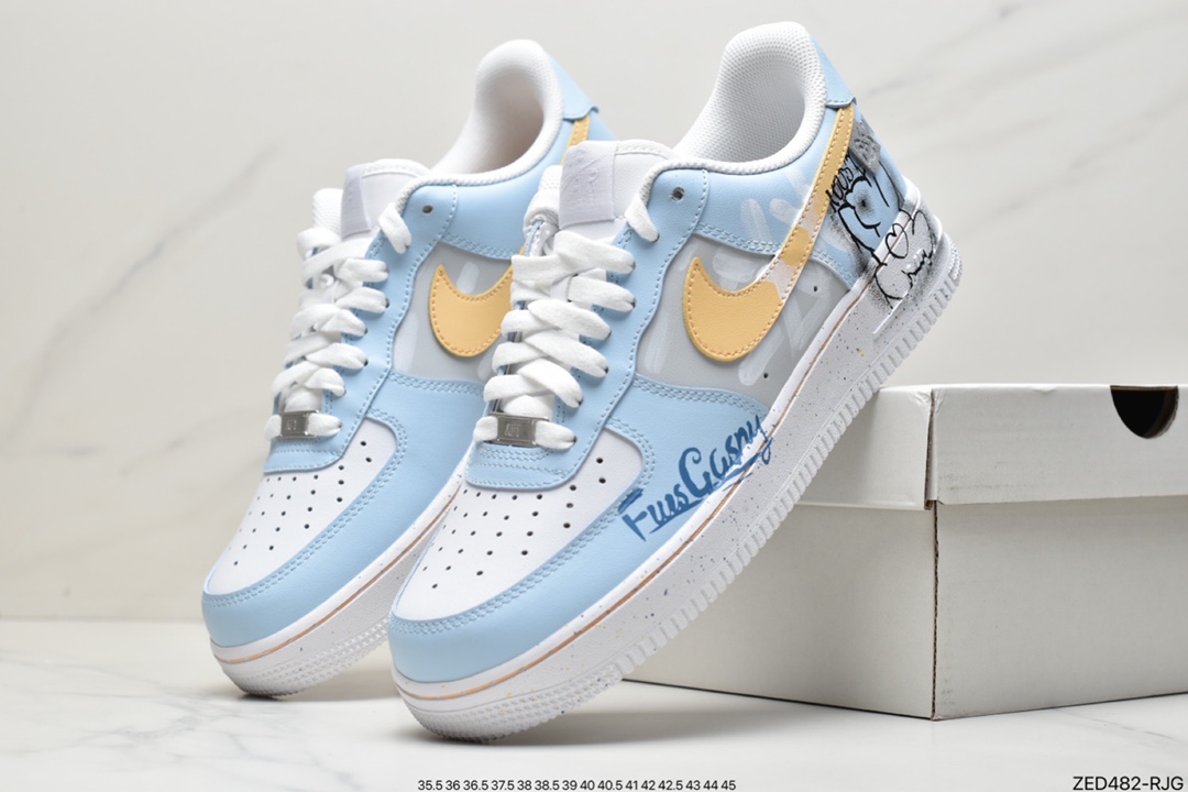 260 Nike Air Force 1 Low 07 个性定制原楦头原纸板 CW2288-111