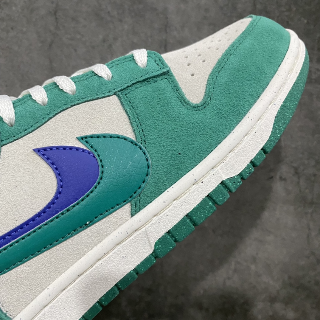 图片[6]-lw版纯原Dunk Low SE \”85\” 帆白绿双钩 DO9457-101 原装头层材料 用料绝不含糊 独家版型蒸餾加工帶來的是更好的视觉和脚感体验 清洁度 电绣工艺 皮料切割干净无任何毛边 细节完美 尺码：36 36.5 37.5 38 38.5 39 40 40.5 41 42 42.5 43 44 44.5 45 46 47.5-选品中心