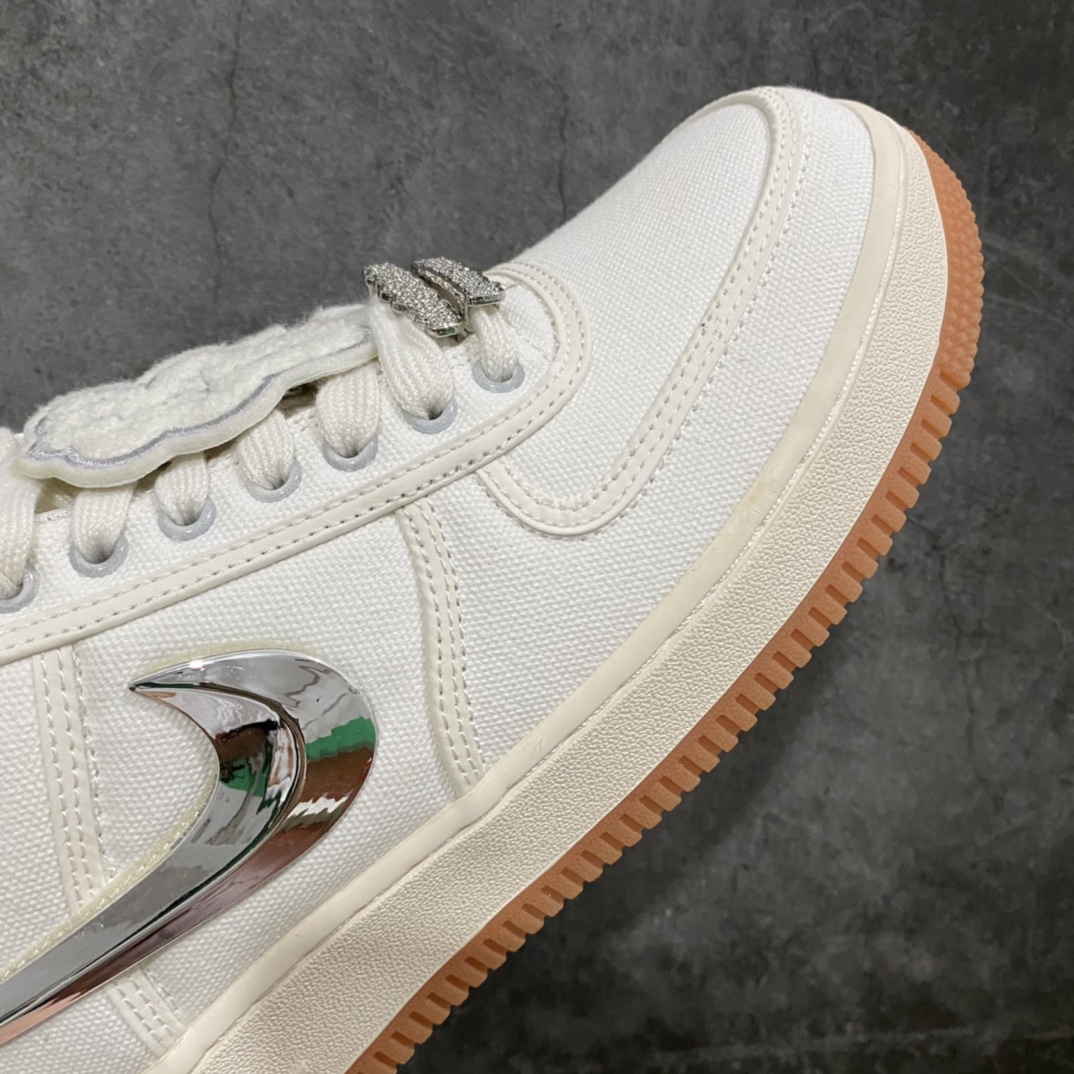 图片[6]-外贸纯原Travis Scott x Air Force 1 TS x AF1空军换勾米白 AQ4211-100 多轮补货 改进最终版本 原盒 原配件齐全 顶级品质 全部一比一同步原鞋 此款有米白和纯白两个配色 实拍为米白款 尺码：40-47.5-选品中心