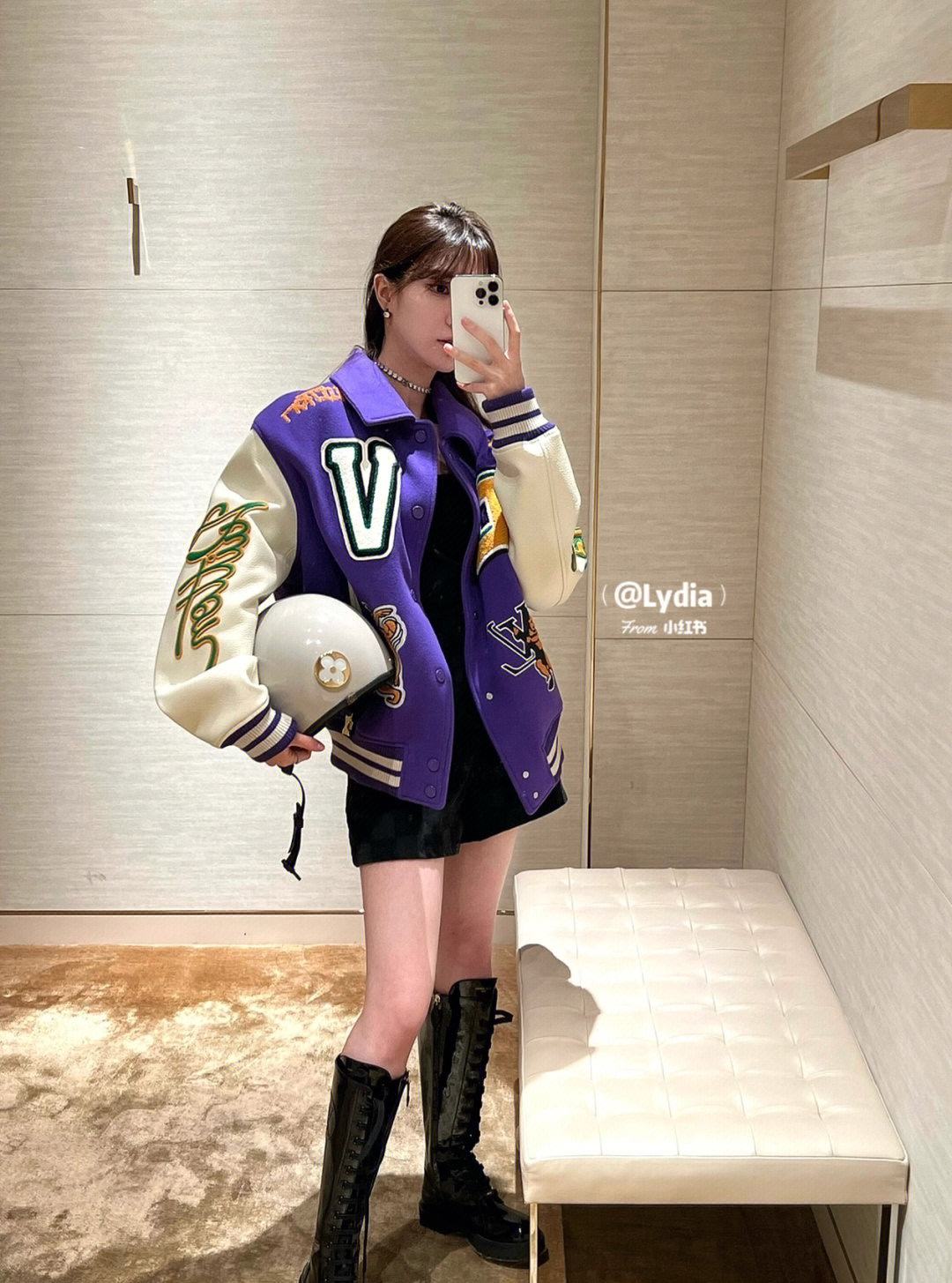 LOUIS VUITTON 路易威登 FW23紫色青蛙王子卡通刺绣棒球服 6
