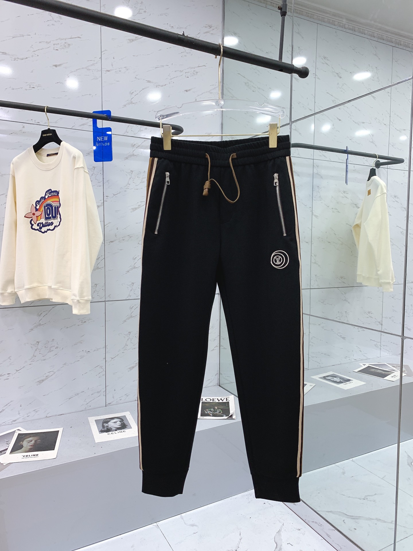 Louis Vuitton Clothing Pants & Trousers Embroidery Fall Collection Fashion Casual