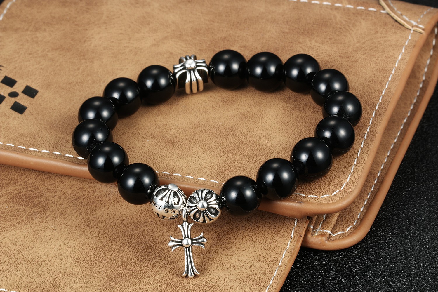 Chrome Hearts תכשיטים צמיד שחור