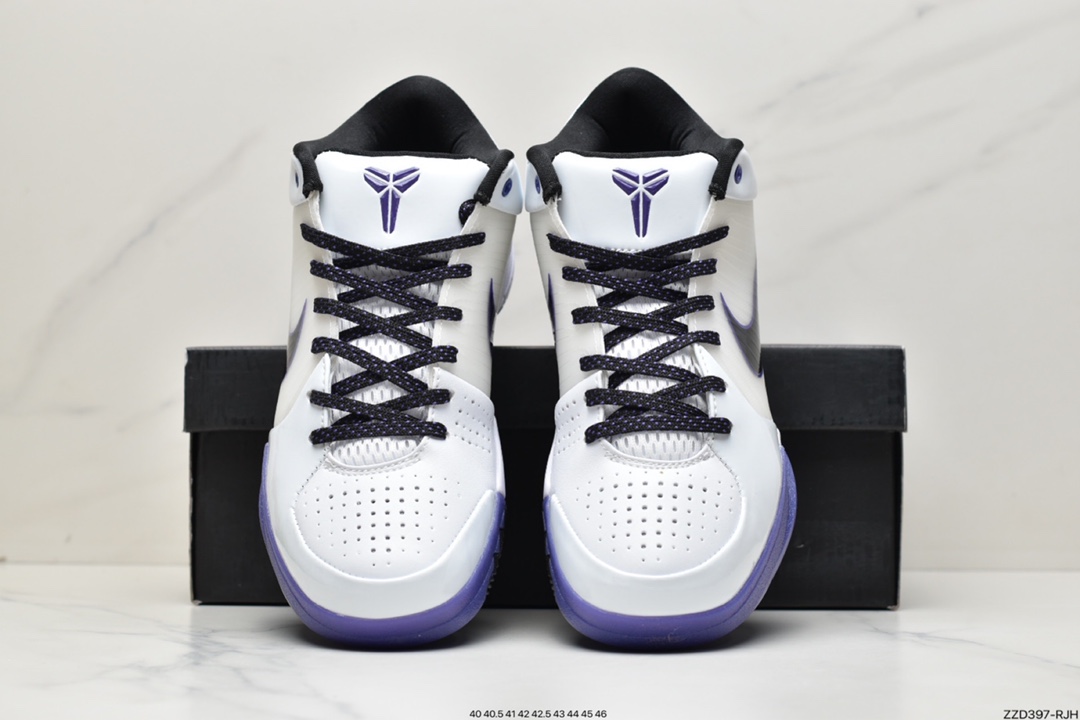 Nike Zoom Kobe 4 lnline White Purple 344335-101-Top High Quatity Cheap Sneakers Fashion Clothing Clothes Bags handbags Shoes of all Brand wholesale With The best Quality And Beautiful Price from China Factory Chinese suppliers wholesaler seller Nike Zoom Kobe 4 lnline White Purple 344335-101