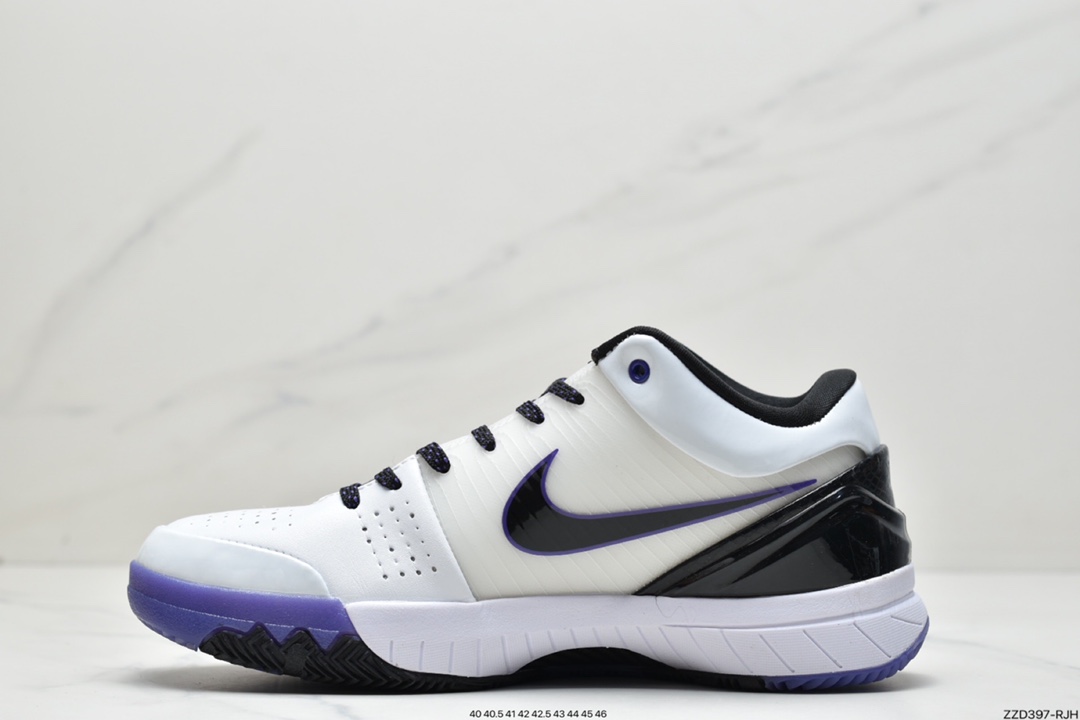 Nike Zoom Kobe 4 lnline White Purple 344335-101-Top High Quatity Cheap Sneakers Fashion Clothing Clothes Bags handbags Shoes of all Brand wholesale With The best Quality And Beautiful Price from China Factory Chinese suppliers wholesaler seller Nike Zoom Kobe 4 lnline White Purple 344335-101