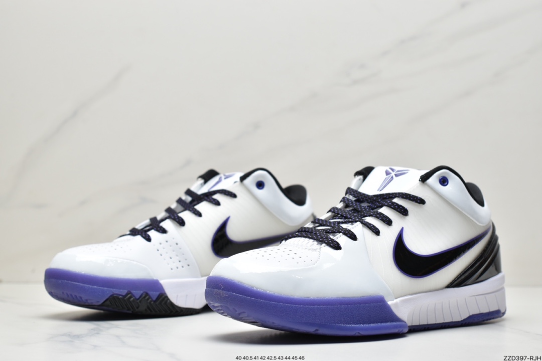 Nike Zoom Kobe 4 lnline White Purple 344335-101-Top High Quatity Cheap Sneakers Fashion Clothing Clothes Bags handbags Shoes of all Brand wholesale With The best Quality And Beautiful Price from China Factory Chinese suppliers wholesaler seller Nike Zoom Kobe 4 lnline White Purple 344335-101