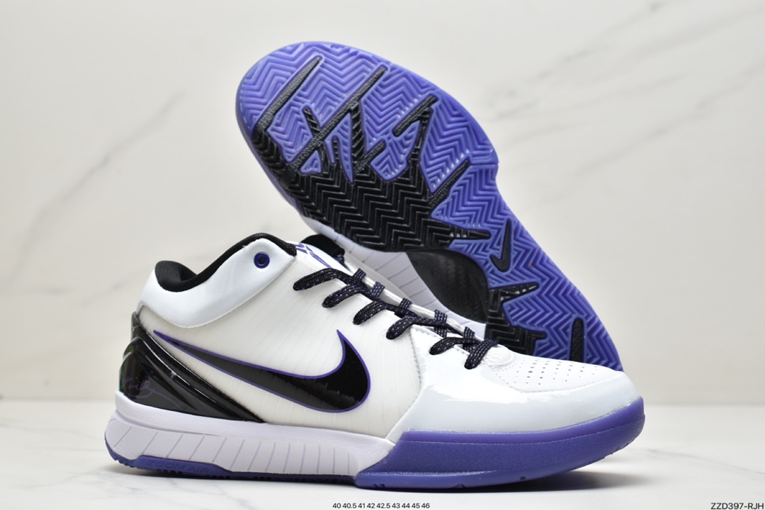 Nike Zoom Kobe 4 lnline White Purple 344335-101-Top High Quatity Cheap Sneakers Fashion Clothing Clothes Bags handbags Shoes of all Brand wholesale With The best Quality And Beautiful Price from China Factory Chinese suppliers wholesaler seller Nike Zoom Kobe 4 lnline White Purple 344335-101