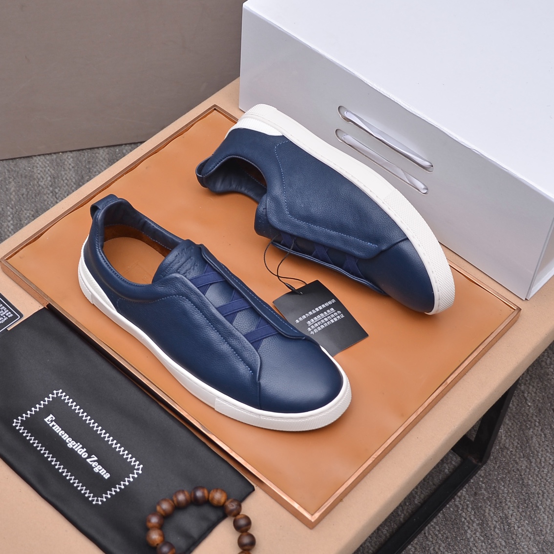 precio de fábrica Calidad de gama alta con el embalaje del contador Marca: Jeni * "Zegna *" zapatos 