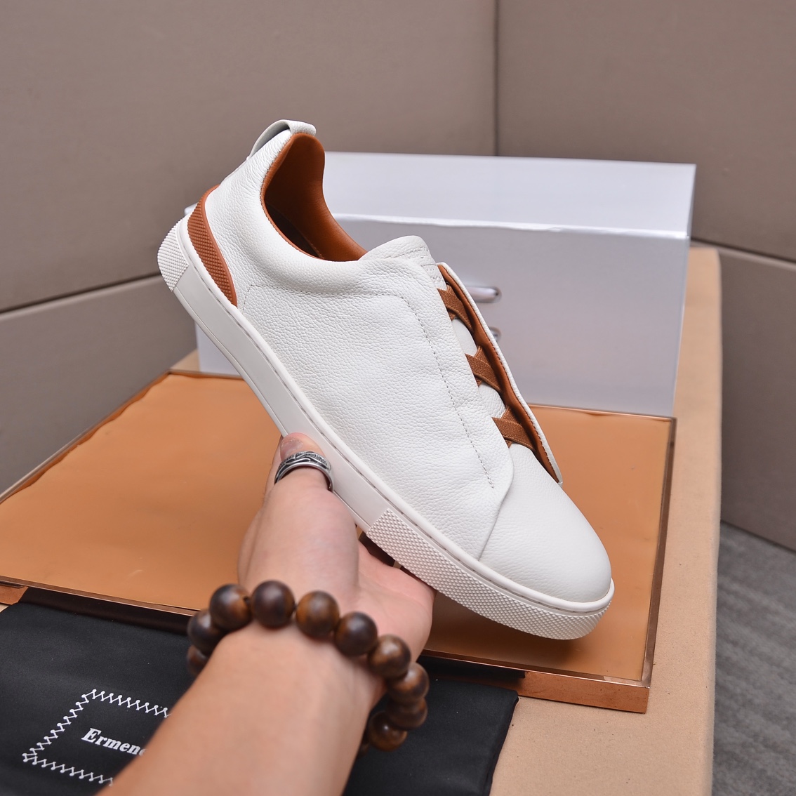 precio de fábrica Calidad de gama alta con el embalaje del contador Marca: Jeni * "Zegna *" zapatos 