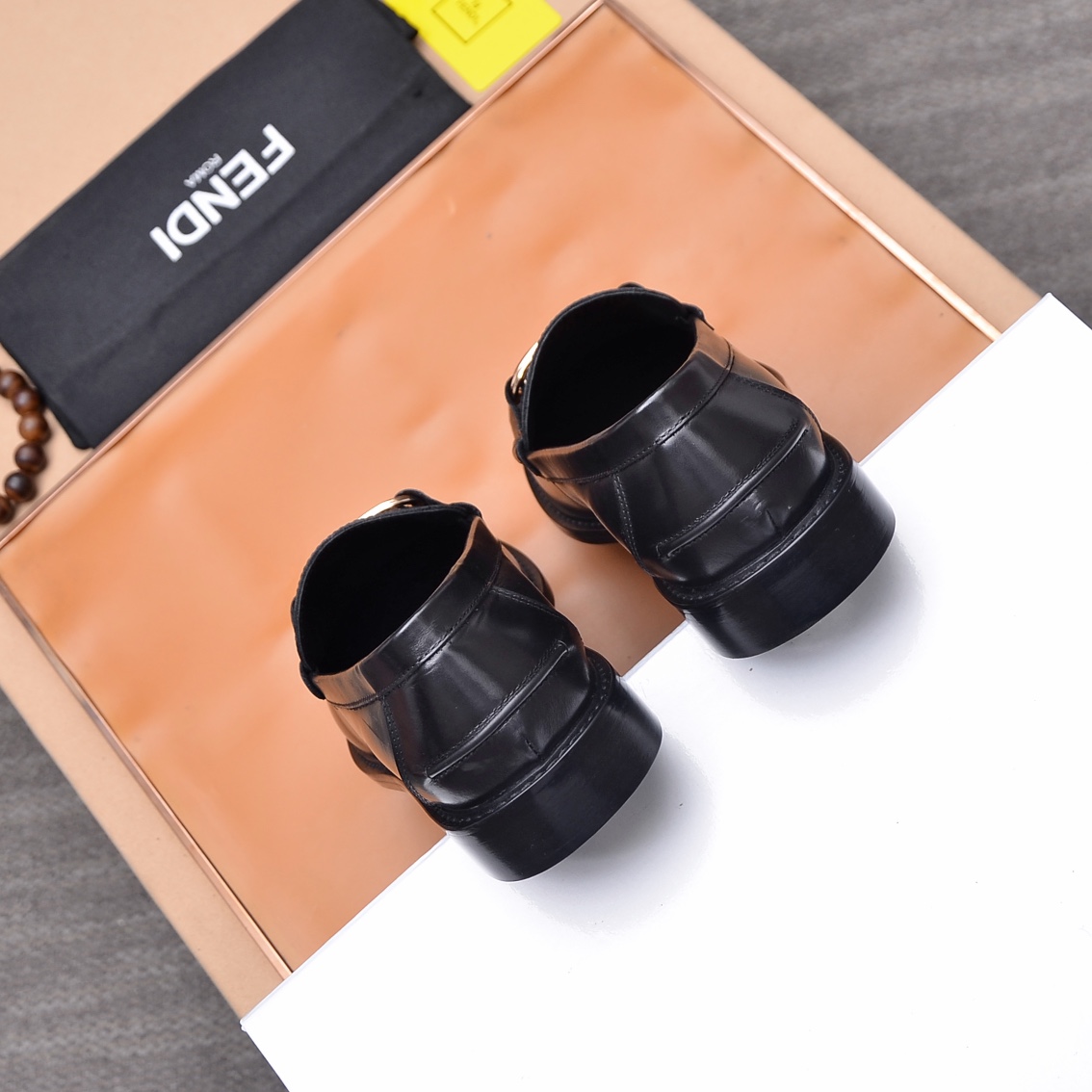 Fendi Men's Formal Leather Loafers, Italian Leather, Rubber Sole, Sizes 38-45 7 i1663354075 8381 5