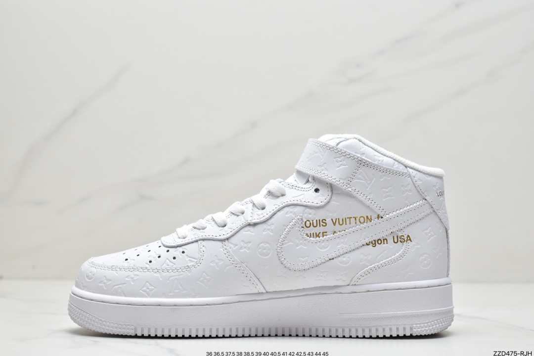 Louis Vuitton Louis Vuitton joint creative custom LV x Nike Air Force 1 Mid LV printed white original last raw cardboard CQ2319-100-Top High Quatity Cheap Sneakers Fashion Clothing Clothes Bags handbags Shoes of all Brand wholesale With The best Quality And Beautiful Price from China Factory Chinese suppliers wholesaler seller Louis Vuitton Louis Vuitton joint creative custom LV x Nike Air Force 1 Mid LV printed white original last raw cardboard CQ2319-100