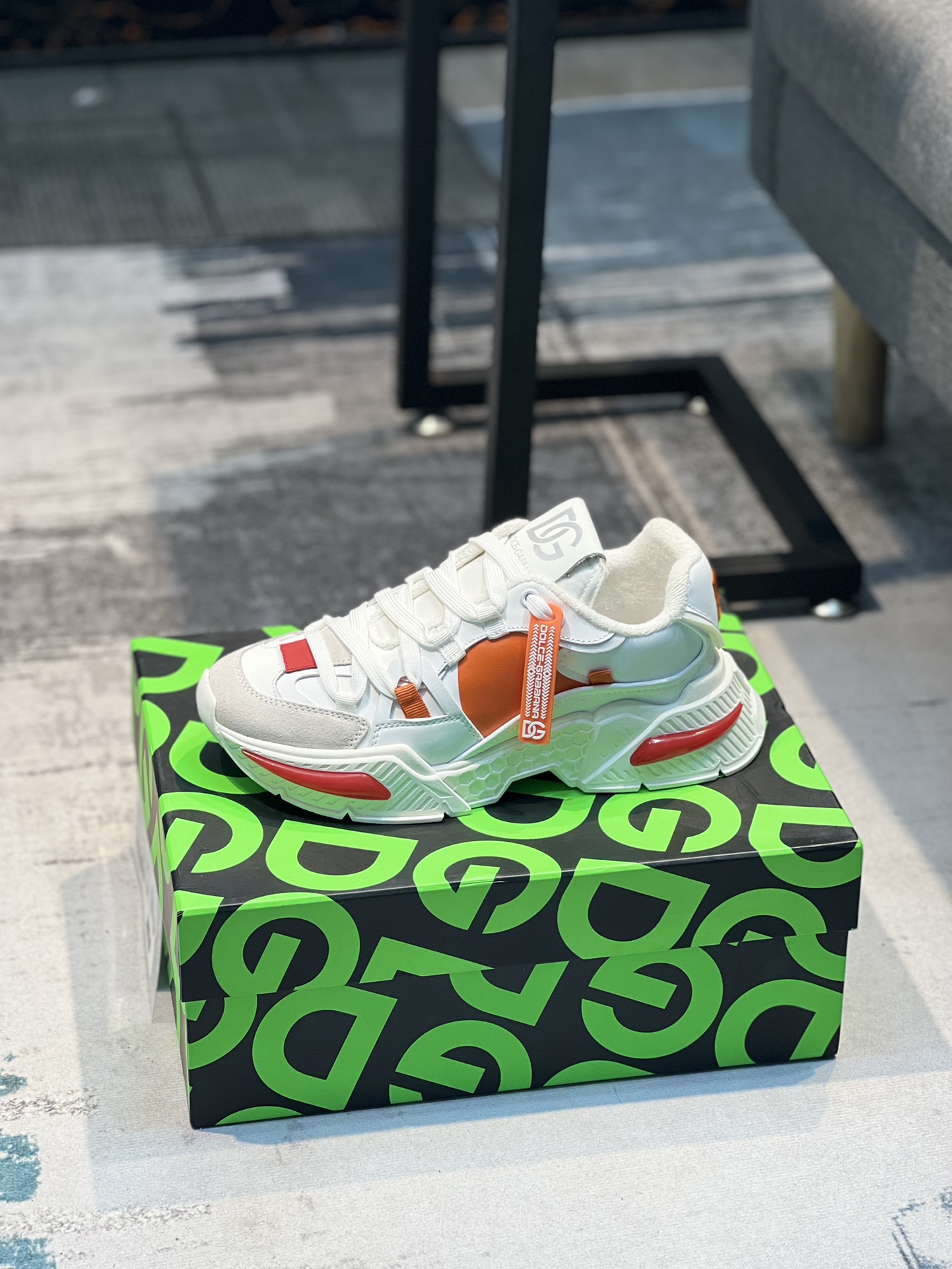 L5 Dolce & Gabbana 杜嘉班纳爆款2022春季情侣款,最真皮厚底拼色老爹鞋.毛巾内里真皮垫脚～做工完美,码数35-45、46定做,