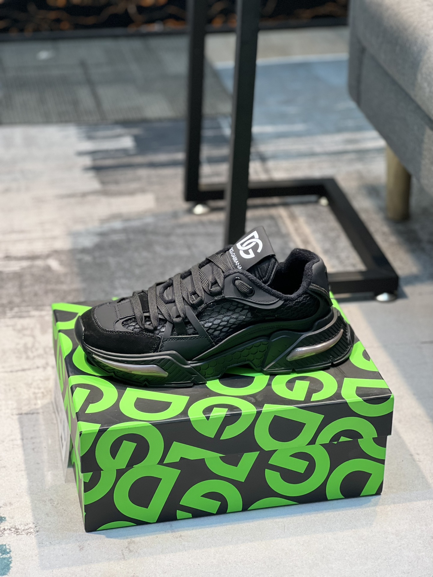 L5 Dolce & Gabbana 杜嘉班纳爆款2022春季情侣款,最真皮厚底拼色老爹鞋.毛巾内里真皮垫脚～做工完美,码数35-45、46定做,