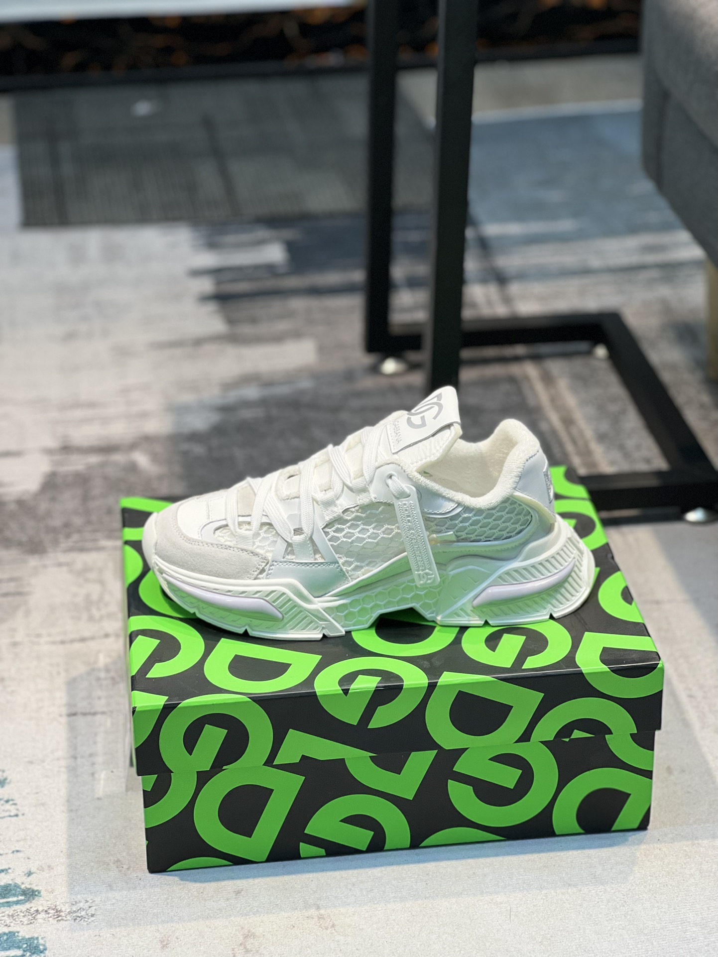 L5 Dolce & Gabbana 杜嘉班纳爆款2022春季情侣款,最真皮厚底拼色老爹鞋.毛巾内里真皮垫脚～做工完美,码数35-45、46定做,