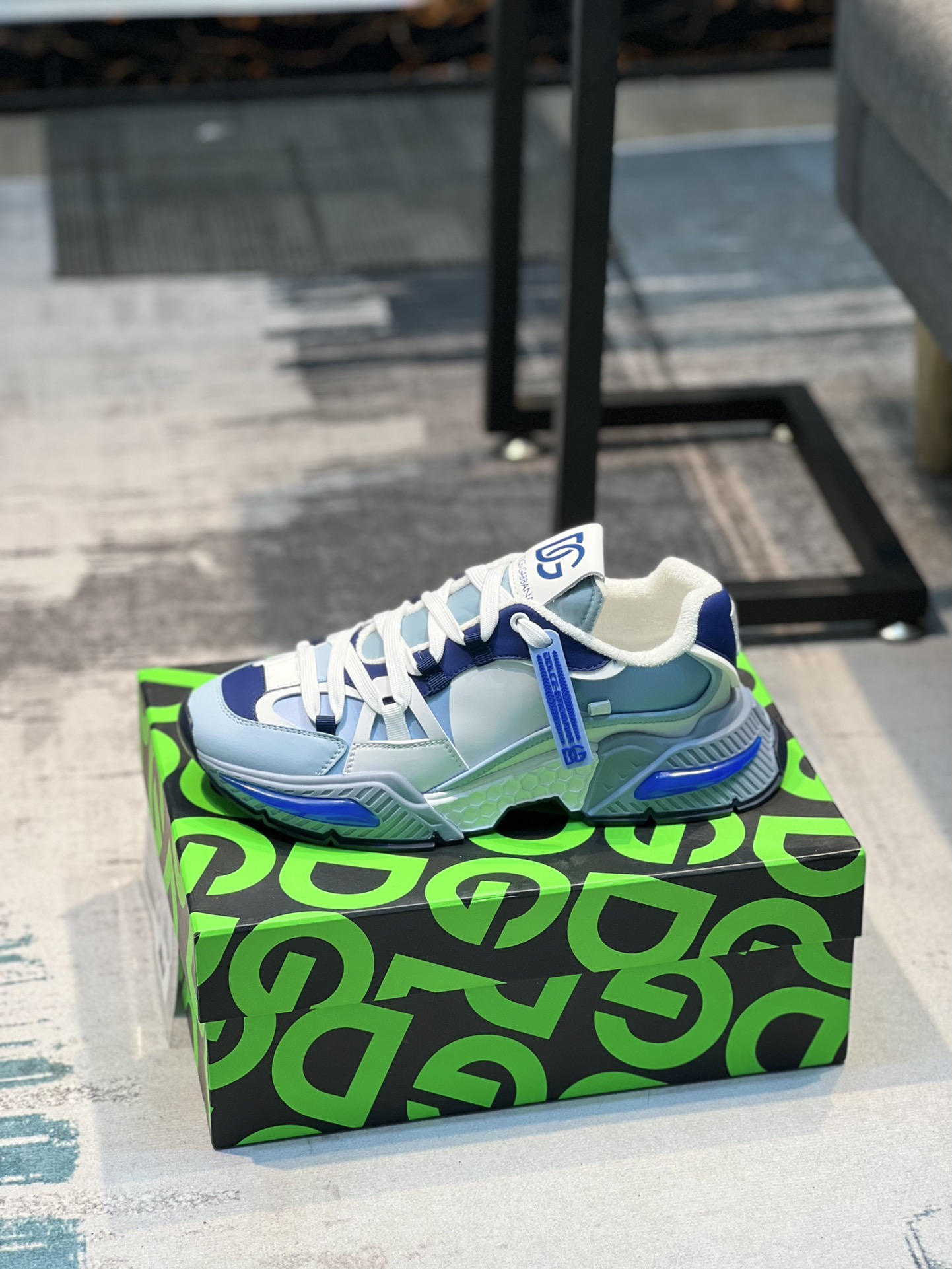 L5 Dolce & Gabbana 杜嘉班纳爆款2022春季情侣款,最真皮厚底拼色老爹鞋.毛巾内里真皮垫脚～做工完美,码数35-45、46定做,