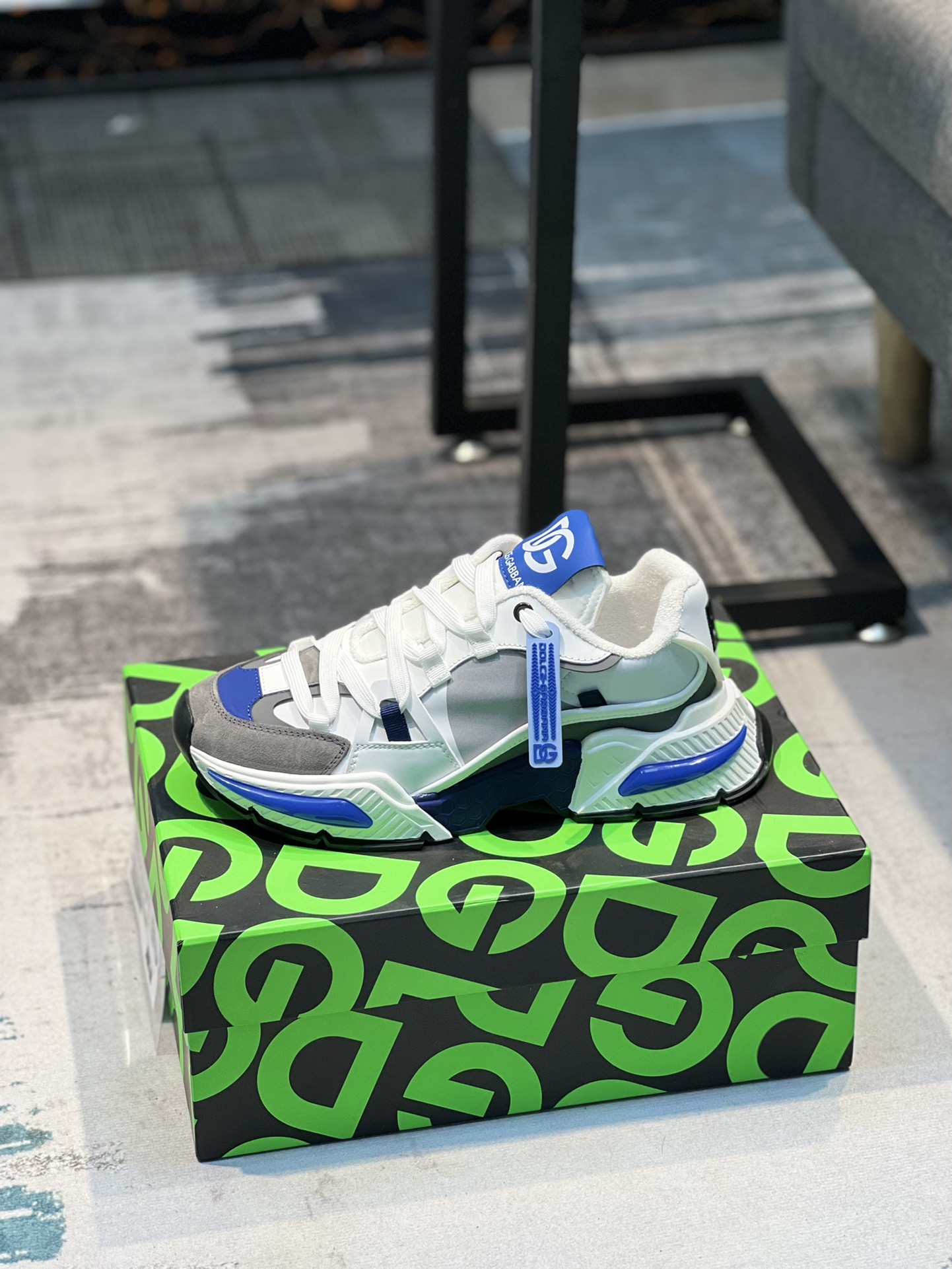 Dolce&Gabbana 杜嘉班纳-杜嘉班纳～爆款2022春季情侣款，最真皮厚底拼色老爹鞋。毛巾内里真皮垫脚～做工完美，