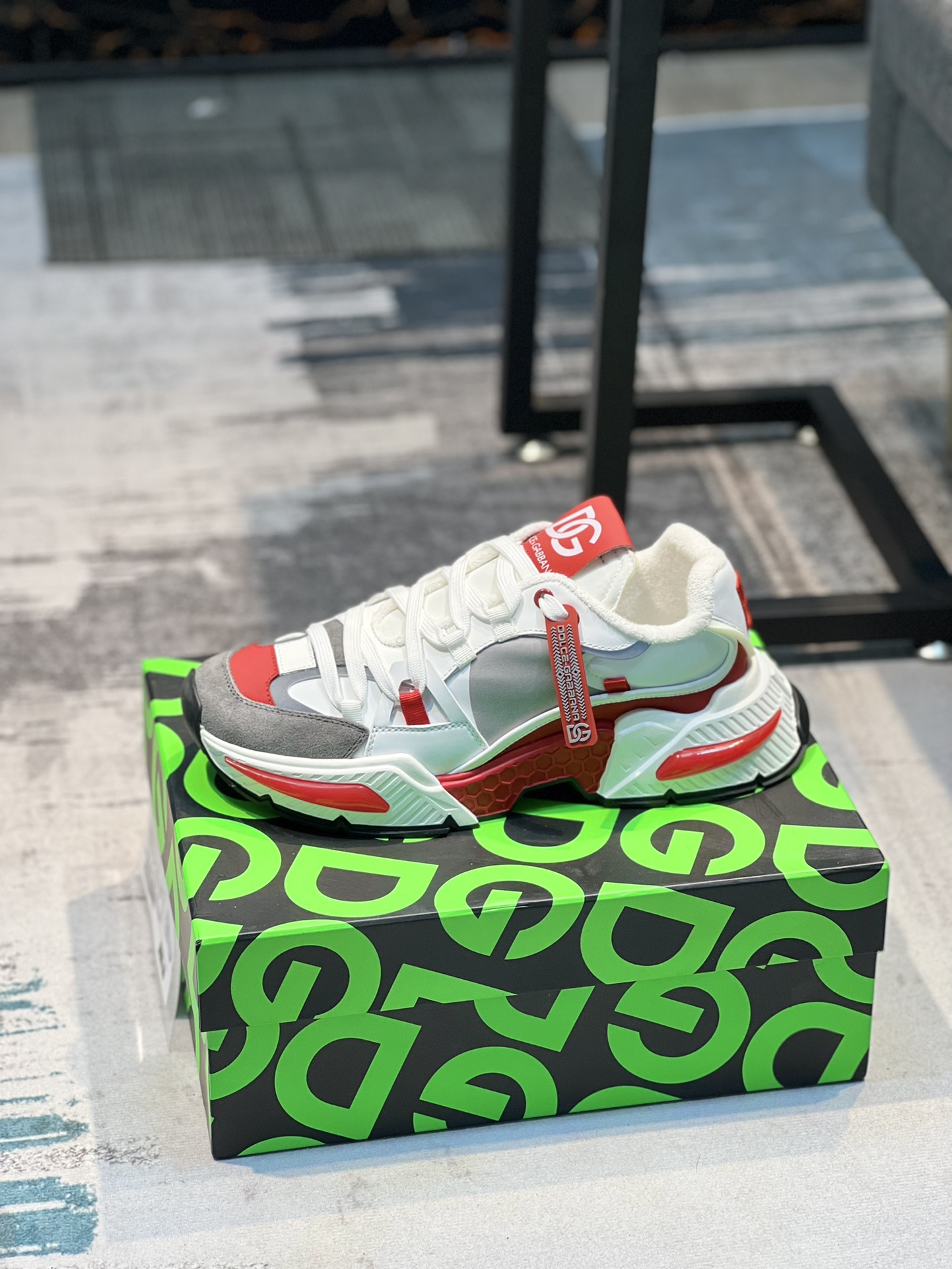 L5 Dolce & Gabbana 杜嘉班纳爆款2022春季情侣款,最真皮厚底拼色老爹鞋.毛巾内里真皮垫脚～做工完美,码数35-45、46定做,