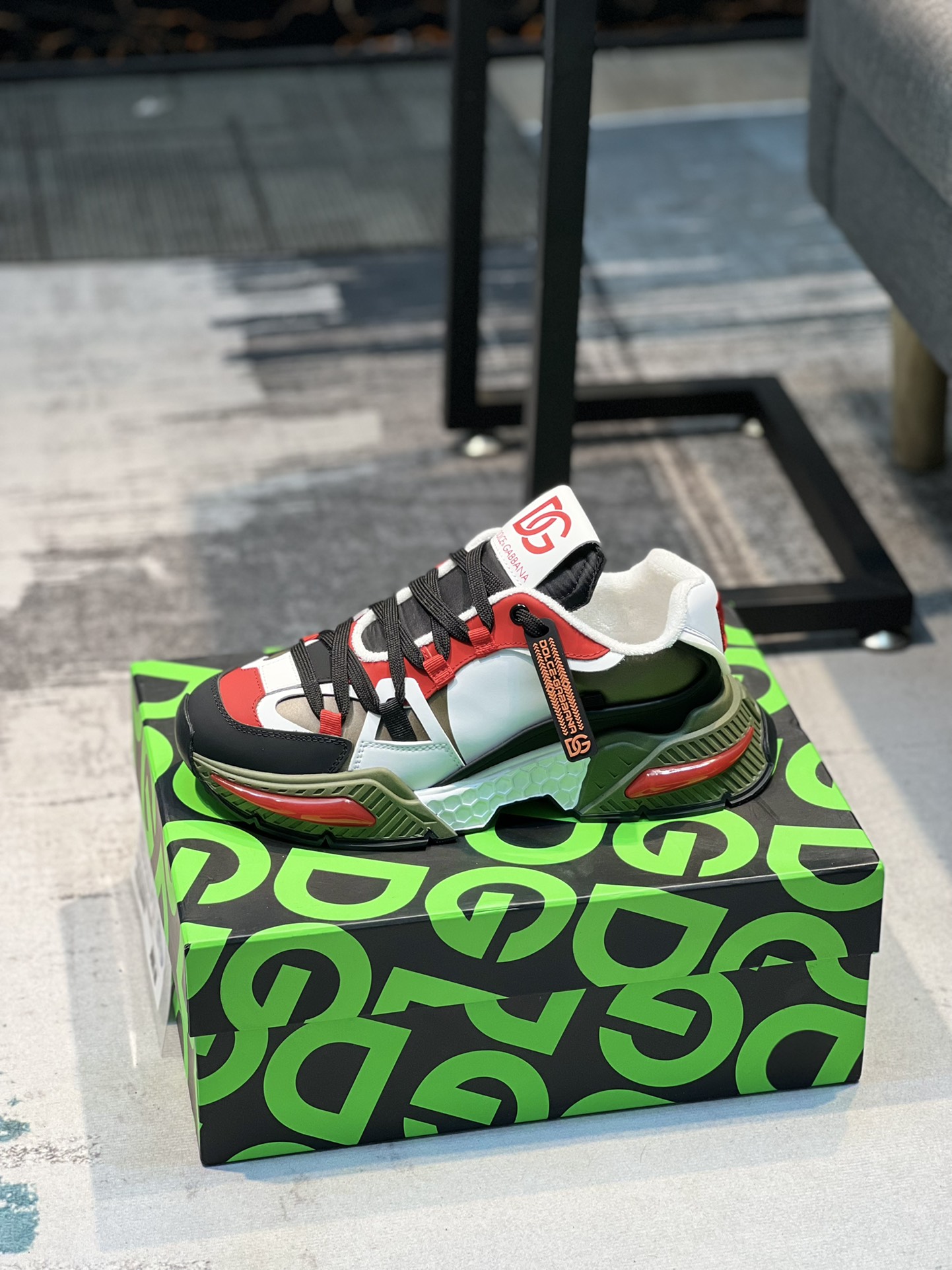 L5 Dolce & Gabbana 杜嘉班纳爆款2022春季情侣款,最真皮厚底拼色老爹鞋.毛巾内里真皮垫脚～做工完美,码数35-45、46定做,