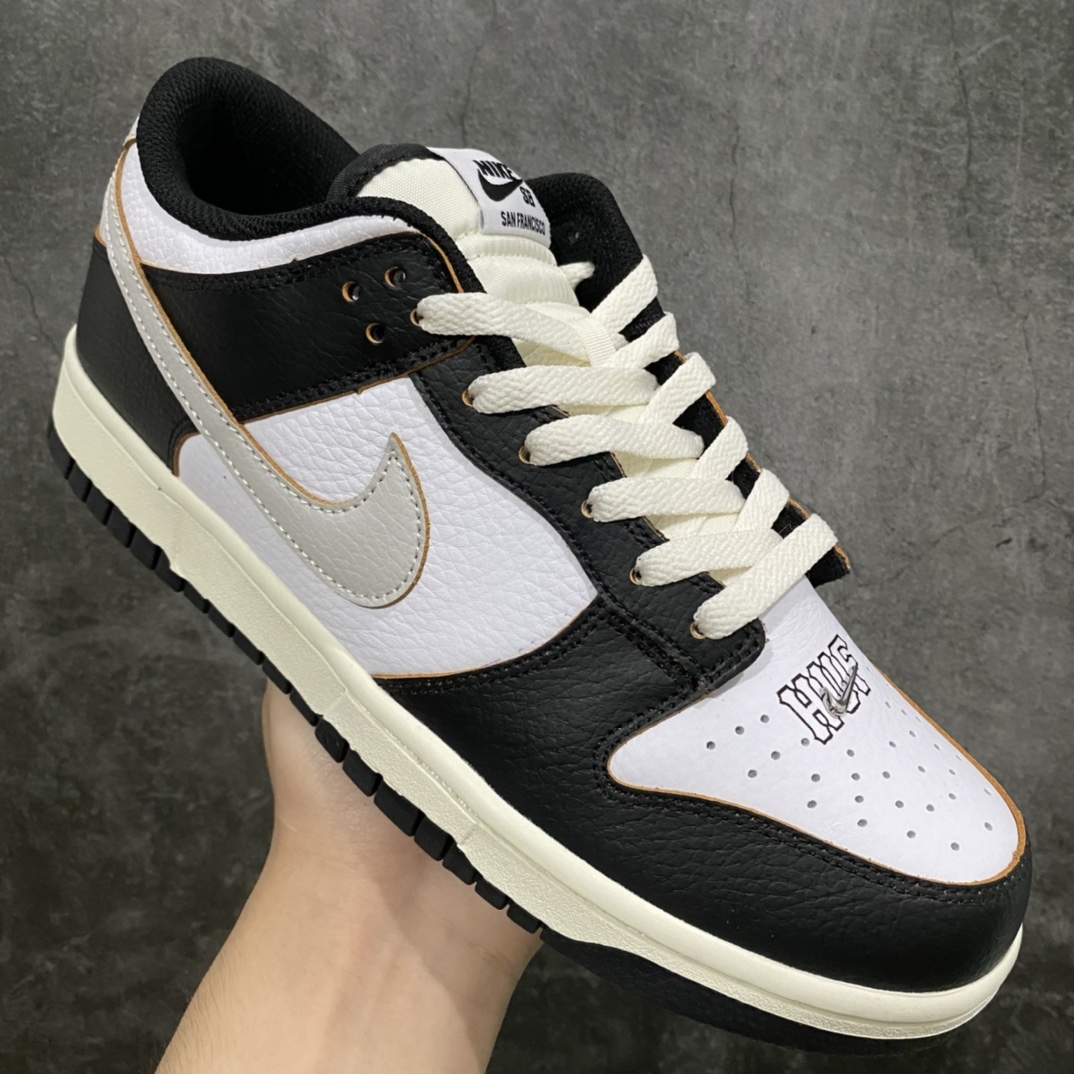 图片[3]-Top版本HUF x Nike SB Dunk Low “San Francisco” 黑白旧金山刮刮乐 鞋面可刮 FD8775-001 原厂原档案开发，原盒原标，原厂头层皮料，官方厚鞋舌设计，做工细节全方位比对原鞋 尺码：36/47.5-选品中心