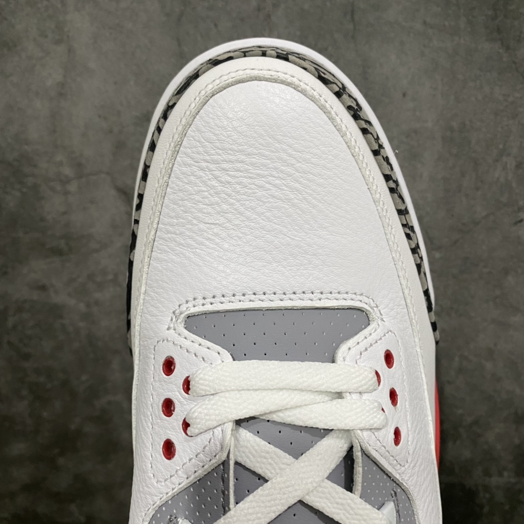 图片[5]-莞产纯原 Air Jordan 3 Retro 白红元年复刻 新白红 原底面 原厂裸鞋级别 极致一眼正品既视感 最大限度还原公司正品 ‼️原鞋原楦头纸板开发 原厂进口皮料打造 货号：DN3707-160 尺码：40-47.5-选品中心