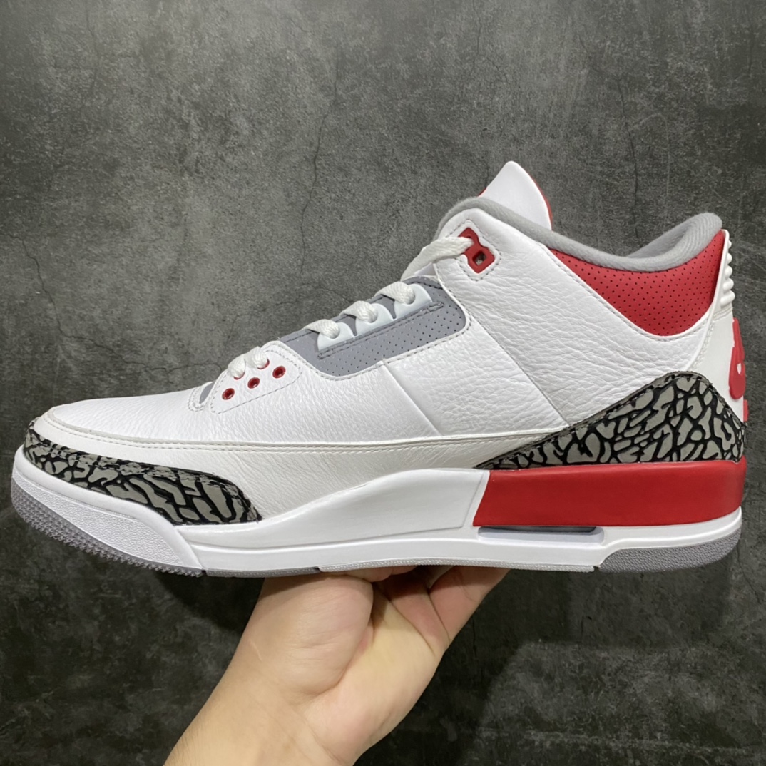 图片[2]-莞产纯原 Air Jordan 3 Retro 白红元年复刻 新白红 原底面 原厂裸鞋级别 极致一眼正品既视感 最大限度还原公司正品 ‼️原鞋原楦头纸板开发 原厂进口皮料打造 货号：DN3707-160 尺码：40-47.5-选品中心