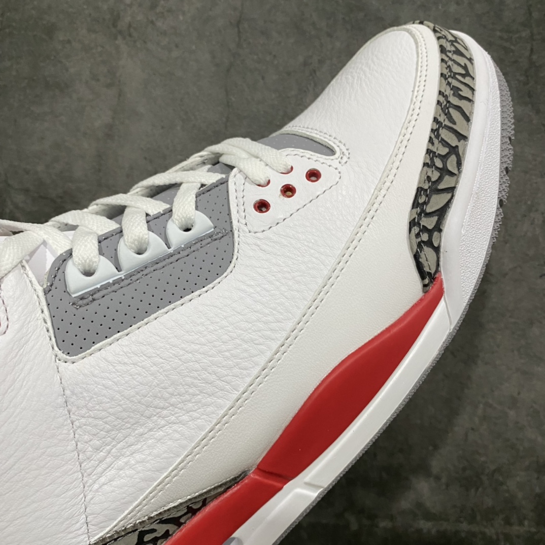 图片[6]-莞产纯原 Air Jordan 3 Retro 白红元年复刻 新白红 原底面 原厂裸鞋级别 极致一眼正品既视感 最大限度还原公司正品 ‼️原鞋原楦头纸板开发 原厂进口皮料打造 货号：DN3707-160 尺码：40-47.5-选品中心