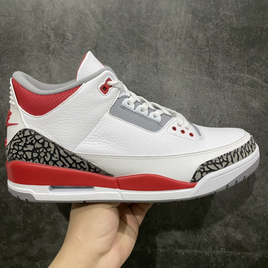 莞产纯原 Air Jordan 3 Retro 白红元年复刻 新白红 原底面 原厂裸鞋级别 极致一眼正品既视感 最大限度还原公司正品 ‼️原鞋原楦头纸板开发 原厂进口皮料打造 货号：DN3707-160 尺码：40-47.5-选品中心