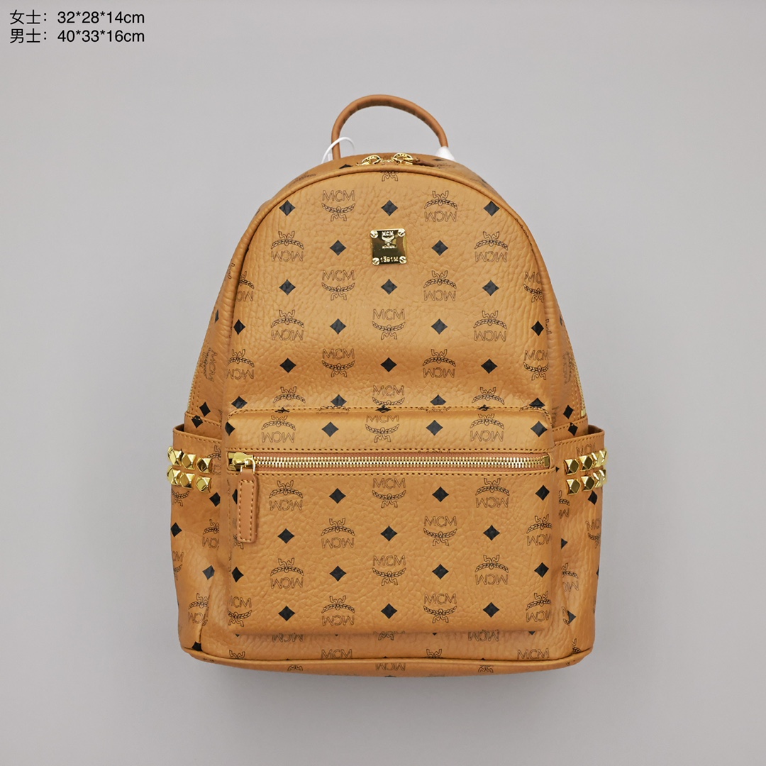 J5  最实用的MCM双肩包女士：32*28*14cm