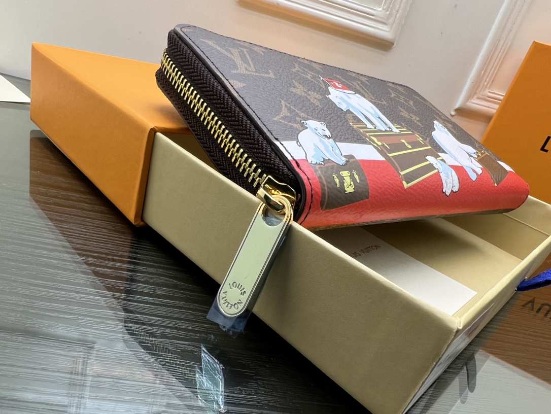 Leather clutch wallet evening