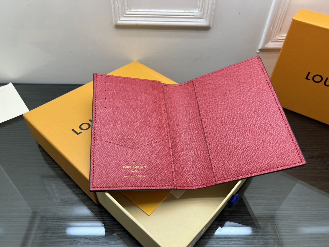 Handmade leather passport holder various colors