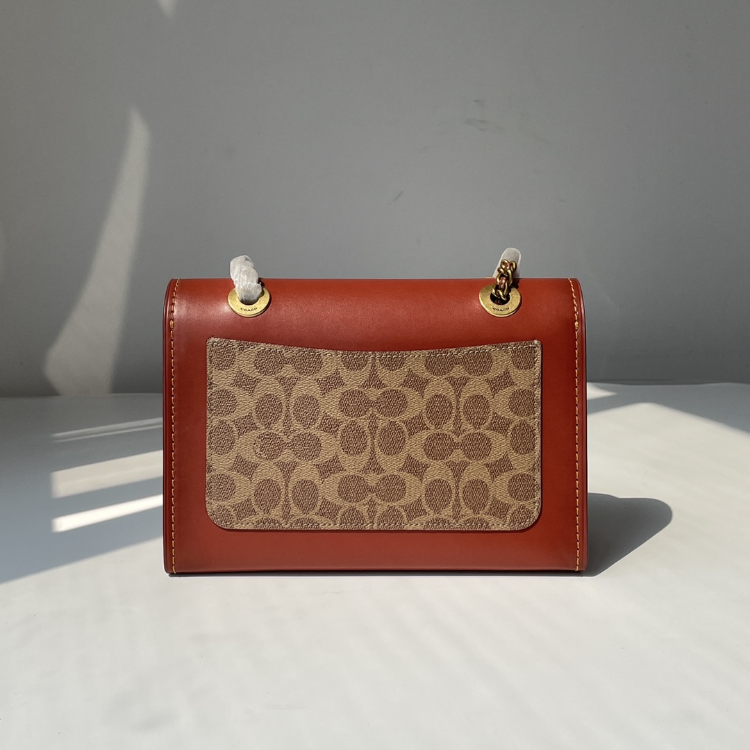 Coach ～纯原 COACH 蔻驰30585 山茶花Parker 系列链条包