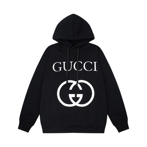 Online From China Designer Gucci Fake Clothing Hoodies Apricot Color Black Printing Unisex Fall/Winter Collection Fashion Hooded Top