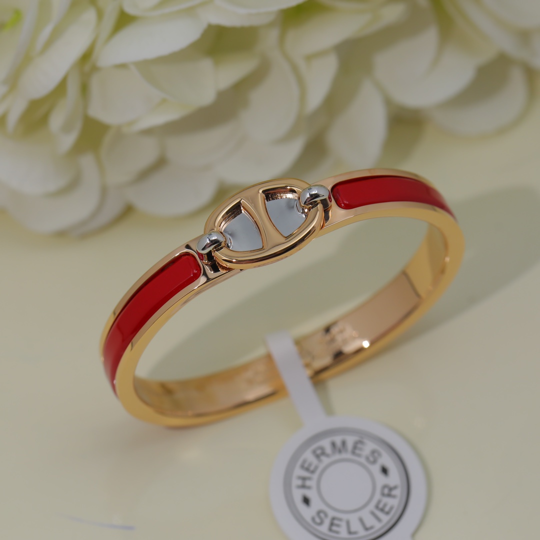 Sell Online Luxury Designer
 Hermes Jewelry Bracelet Red