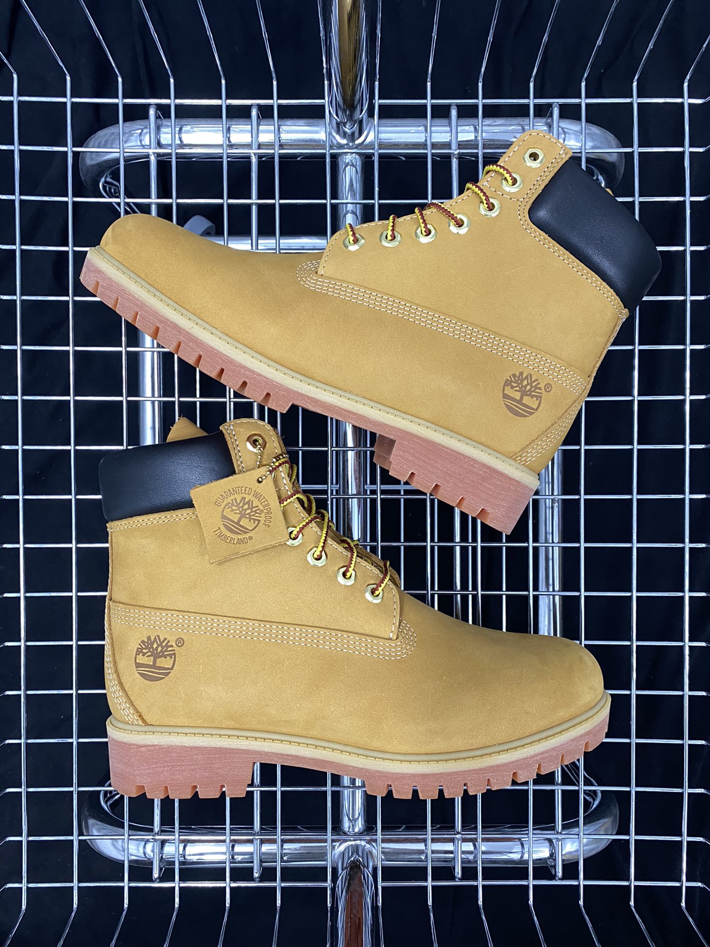 Timberland 6 Inch Leather Boots Timberland Classic Outdoor 6 Inch Rhubarb Boots ”Wheat Yellow Black” TB010061-713