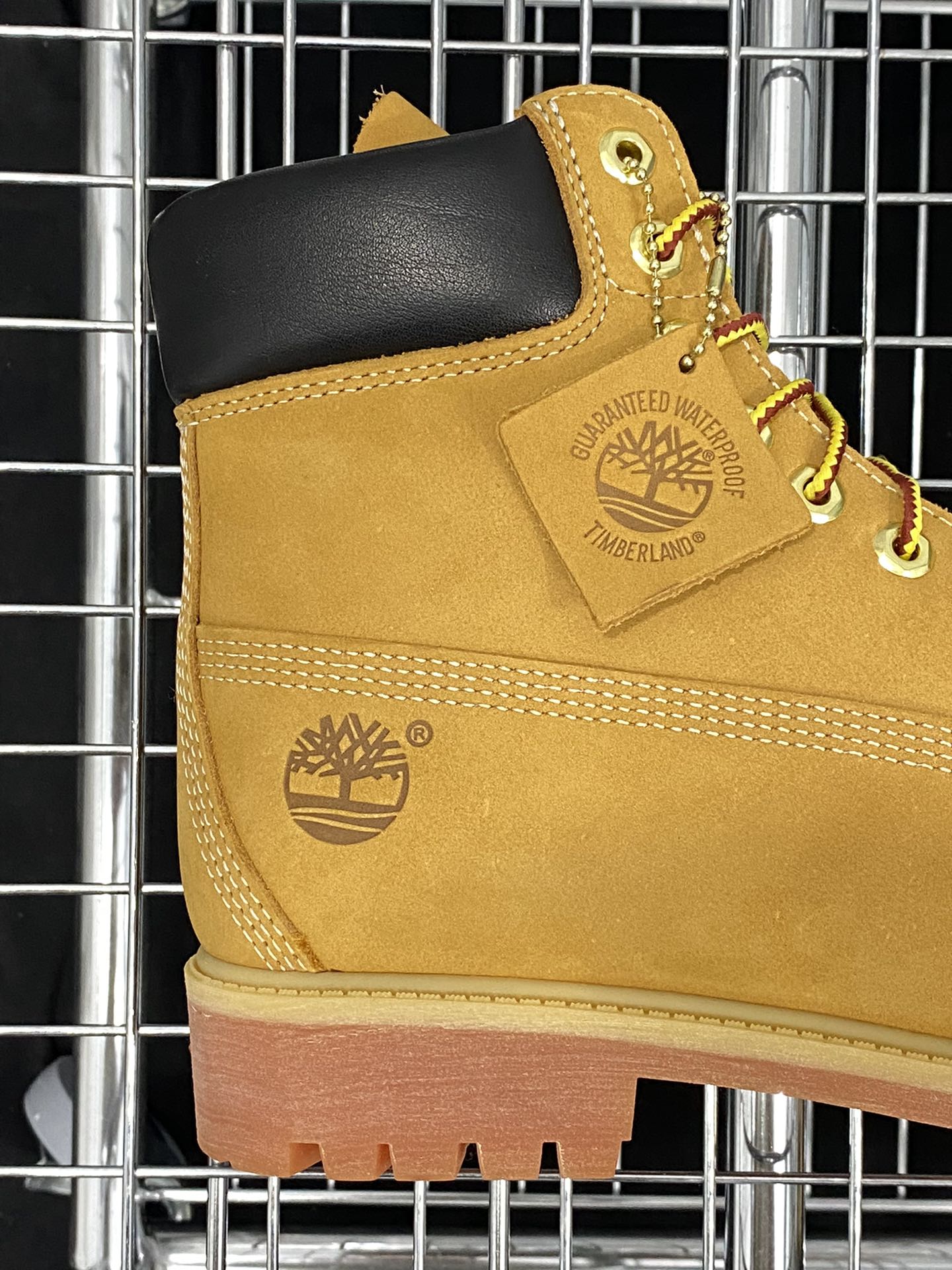 Timberland 6 Inch Leather Boots Timberland Classic Outdoor 6 Inch Rhubarb Boots ”Wheat Yellow Black” TB010061-713