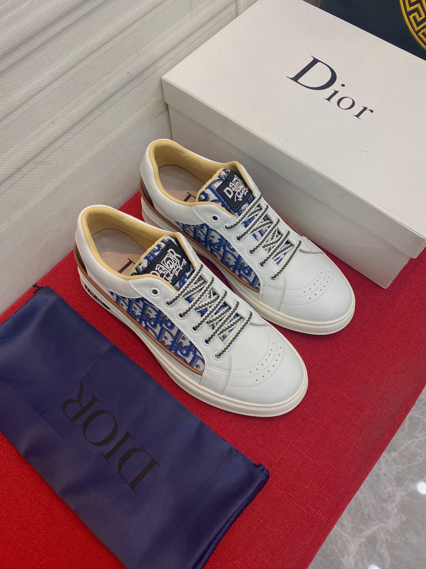 Dior New
 Casual Shoes Men Cowhide Casual