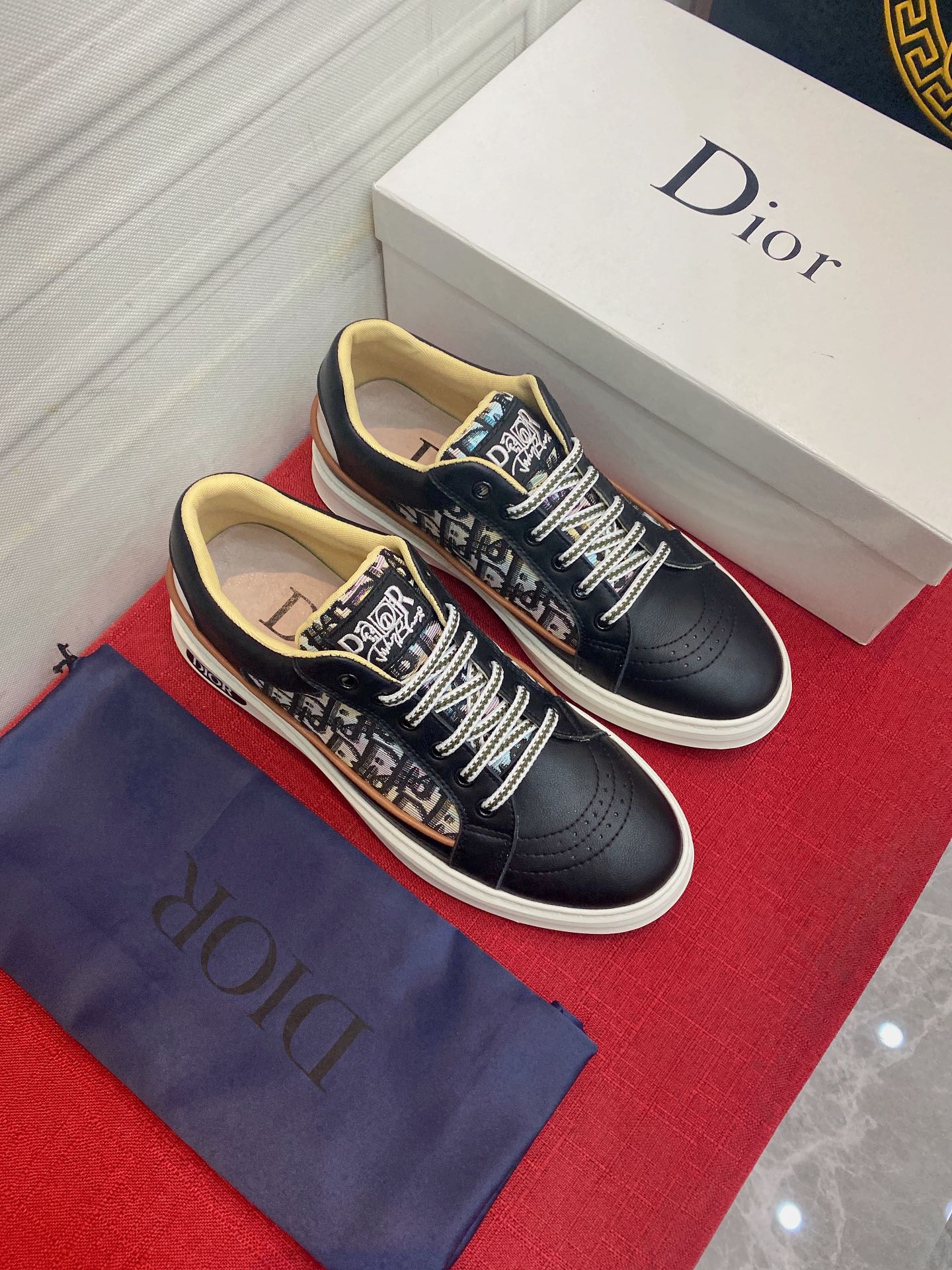 Dior Casual Shoes Men Cowhide Casual