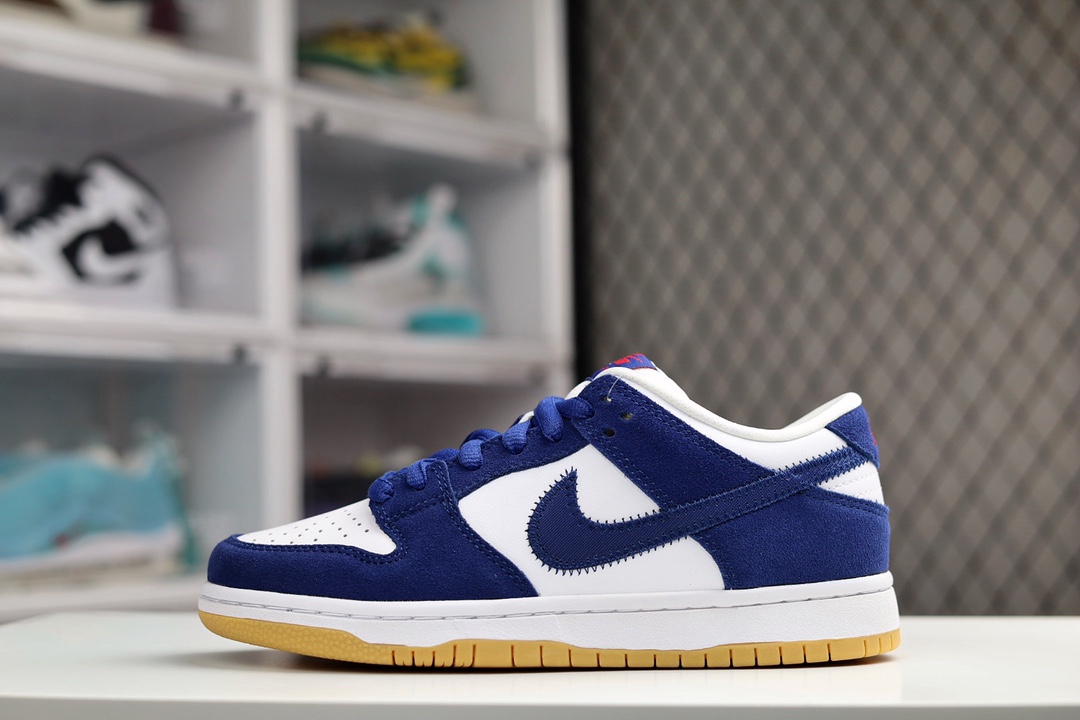 H0 Nike SB Dunk Low PRO PRM 白蓝 洛杉矶道奇大厂出品 极力推荐原装头层材料 独家版型蒸餾加工帶來的是更好的视觉和脚感体验大厂纯原品质出货 清洁度 电绣工艺 皮料切割干净无任何毛边 细节完美官方