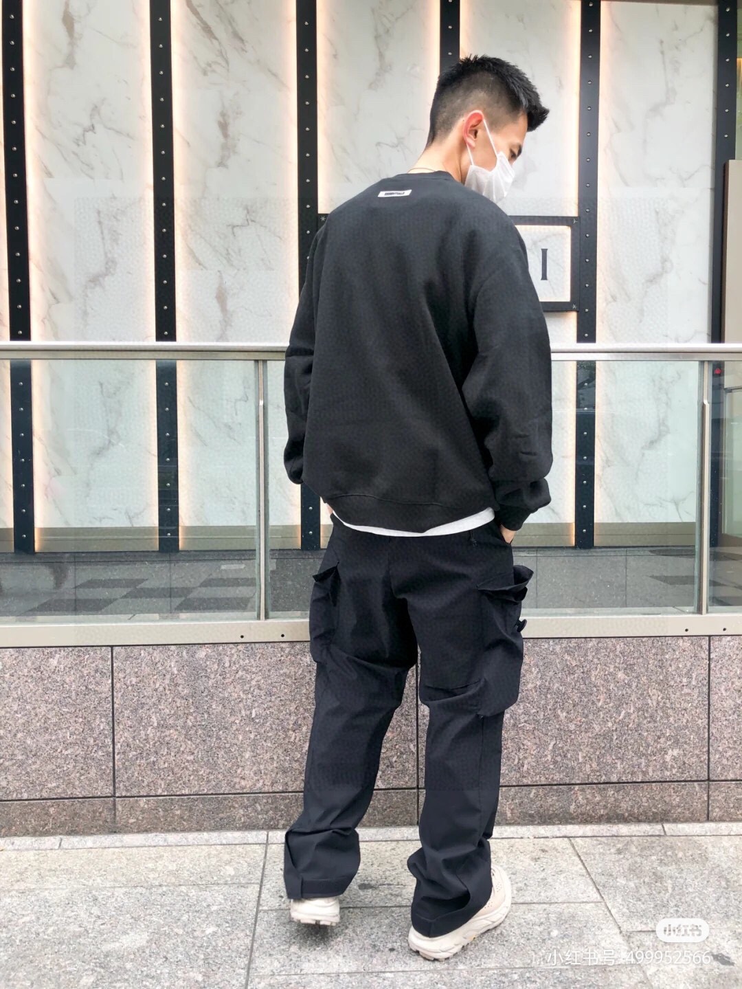 120 FEAR OF GOD 复线 ESSENTIALS 新款胸前压胶字母插肩袖圆领卫衣