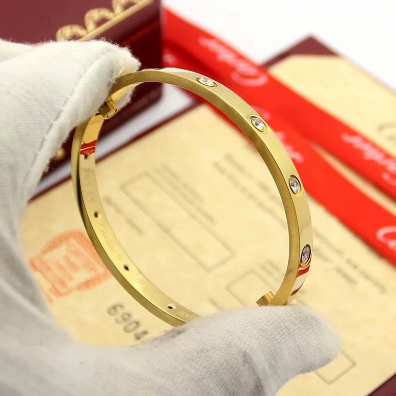 Cartier 卡地亚 Love系列十钻手镯 码数 16.17.18.19码