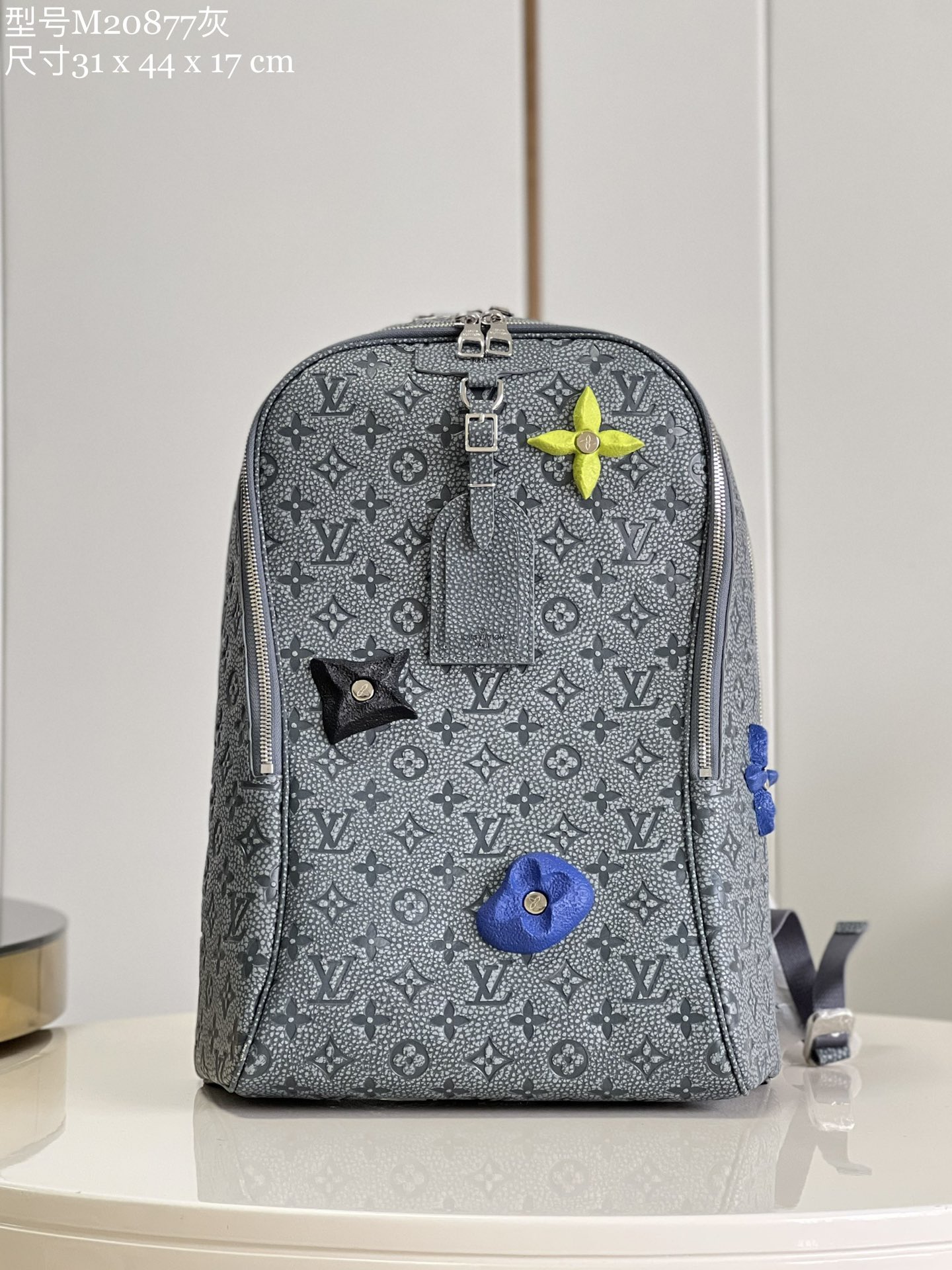 Louis Vuitton Designer
 Bags Backpack Handbags Blue Grey Taurillon Cowhide Fall/Winter Collection M20877