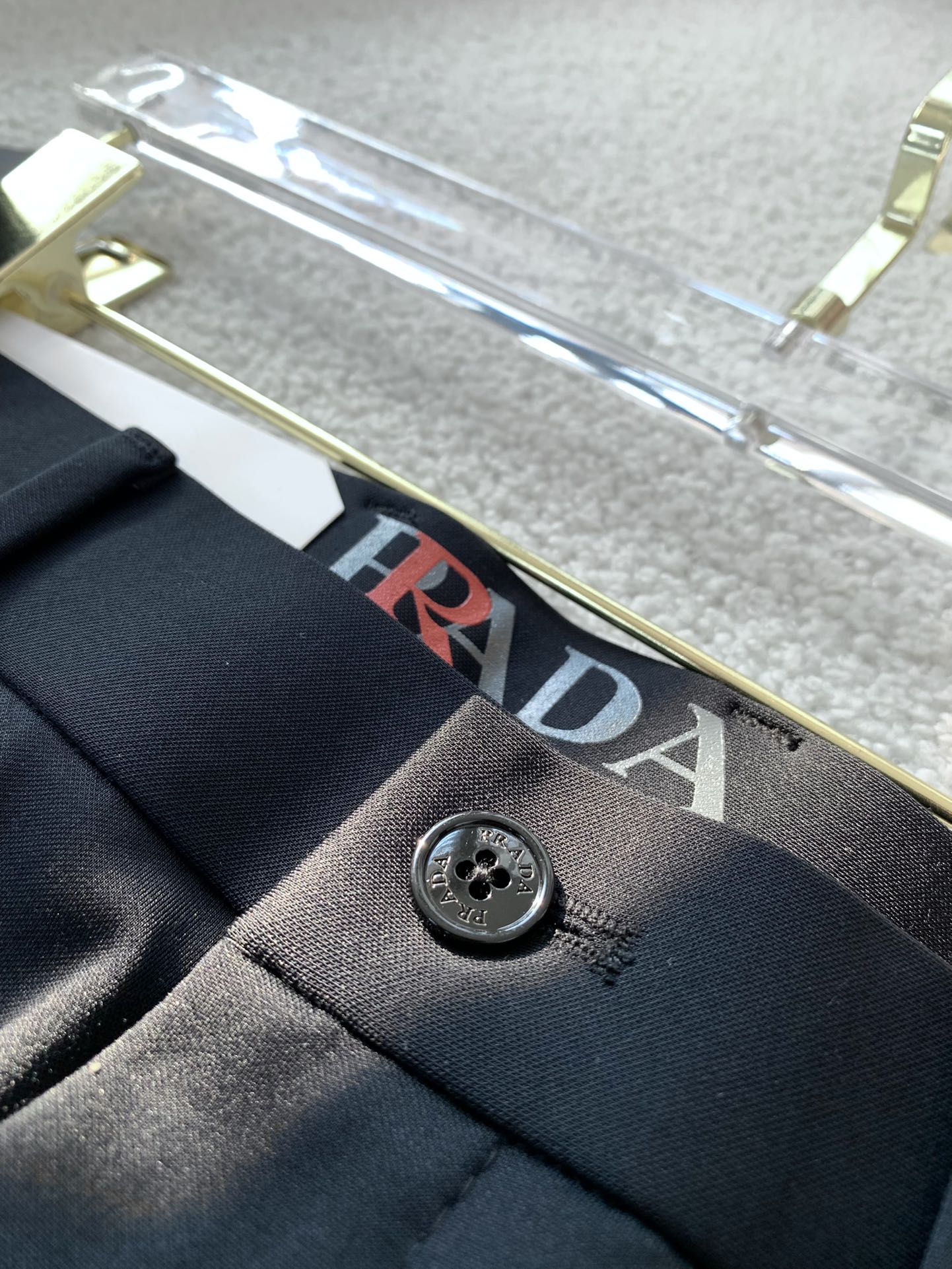 PRA*DA 普*达 2022秋冬SS新款弹力棉质混纺百搭西裤