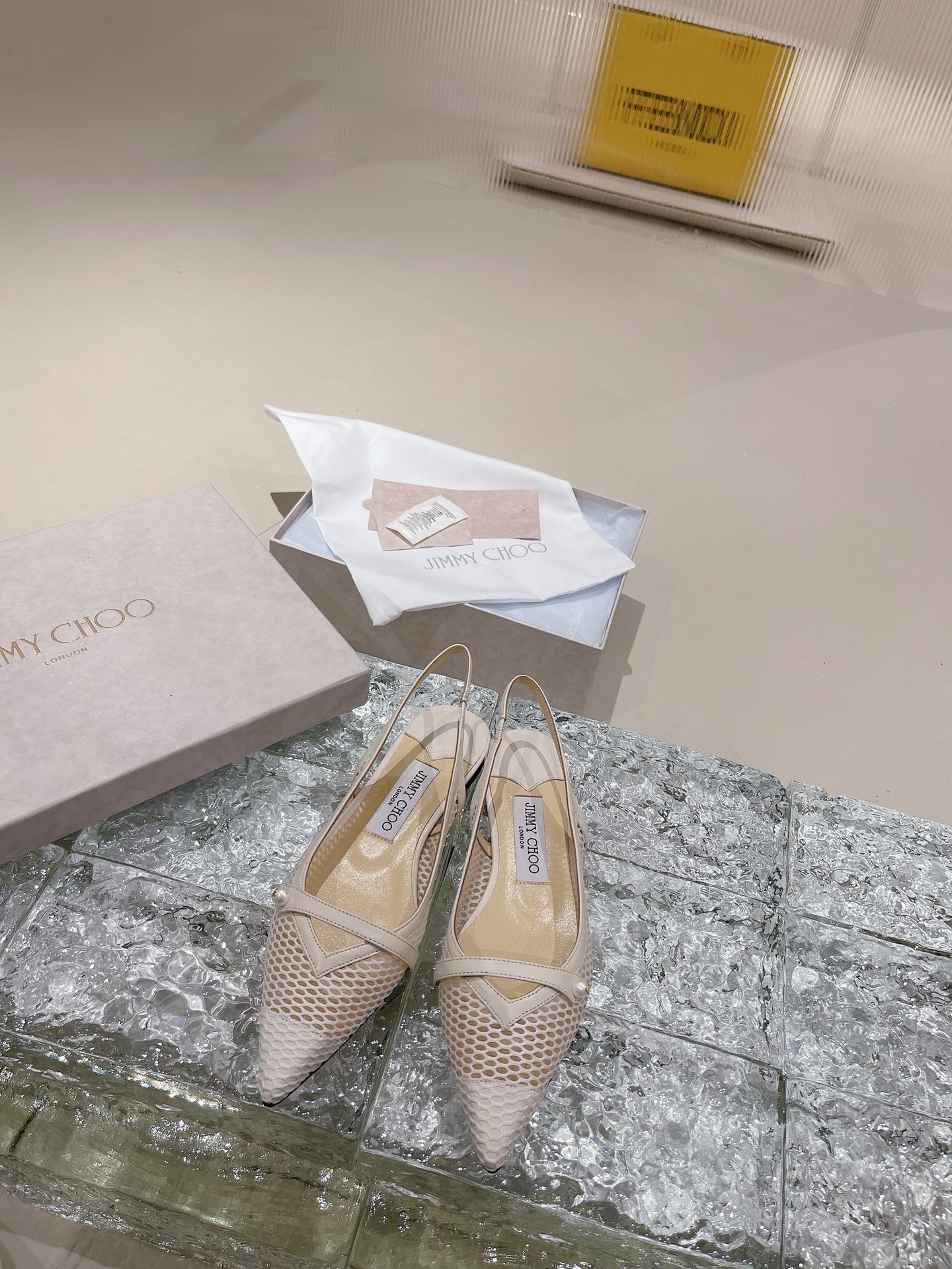 JIMMY CHOO ハイヒール サンダル バックストラップサンダル ポインテッドトゥパンプス クリスタルストラップ+輸入シープスキン フルグレインクリスタルシープスキン