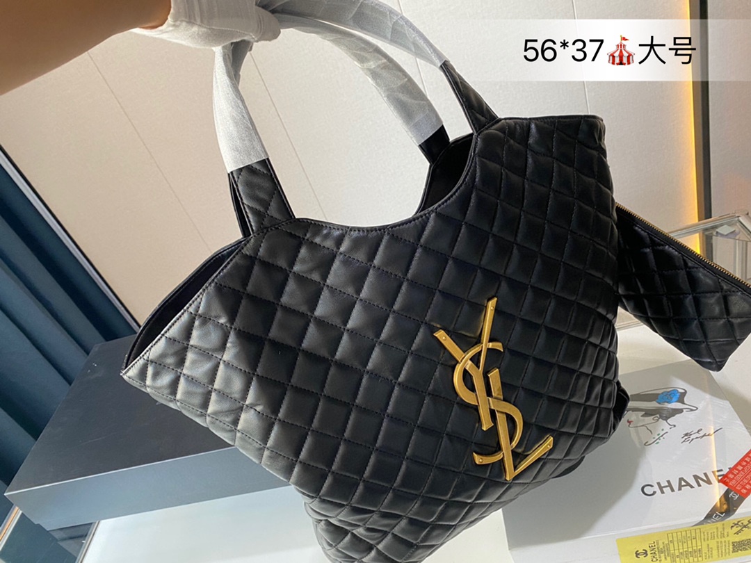 J5 配小包 超大logo Saint Laurent 圣罗兰 YSL   Gaby绗缝纹路购物袋 大tote感觉太温柔了简直 随意搭配都出彩 Saint Laurent 圣罗兰  56*37cm