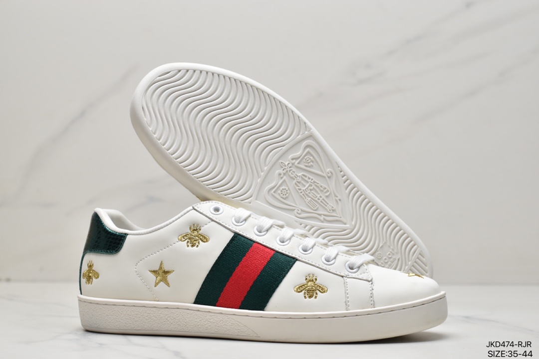 Gucci Little Bee Classic White Shoes