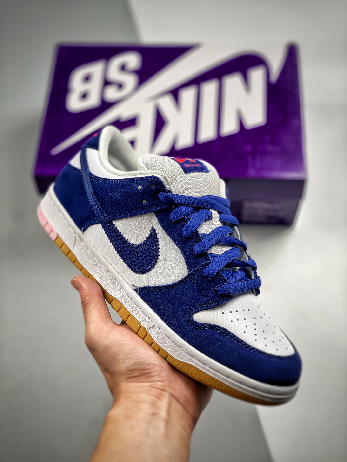 Núcleo 3 Nk Dunk SB Low blanco y azul, Los Angeles Dodgers, mejor relación calidad-precio, lanzamiento con fotos reales…