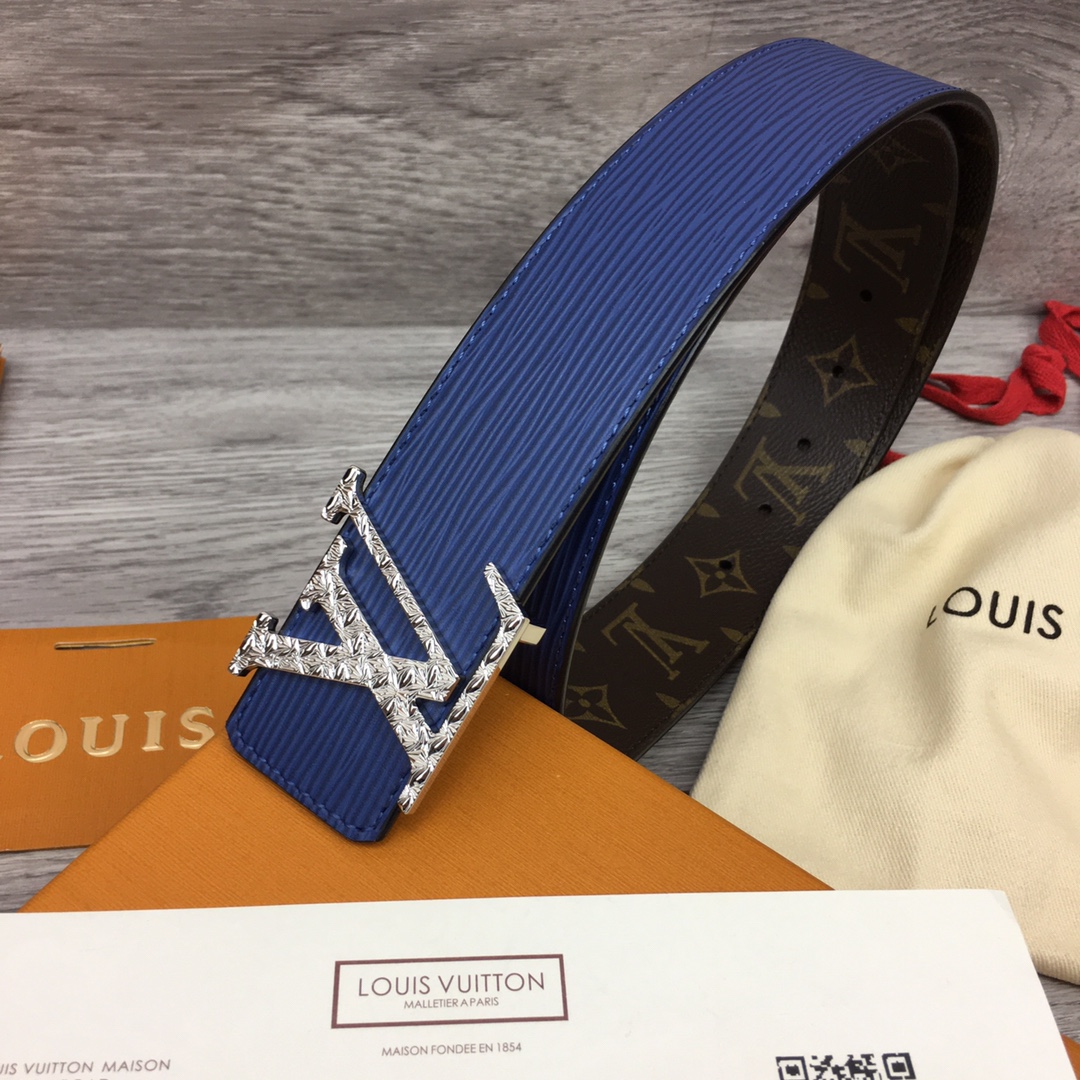 Louis Vuitton Belts Men Calfskin Canvas Cowhide